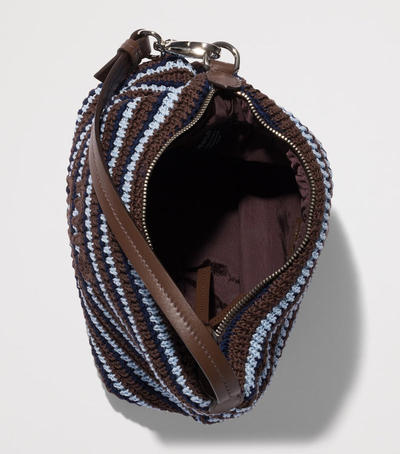 Miu Miu crochet stripe shoulder bag (British brand)