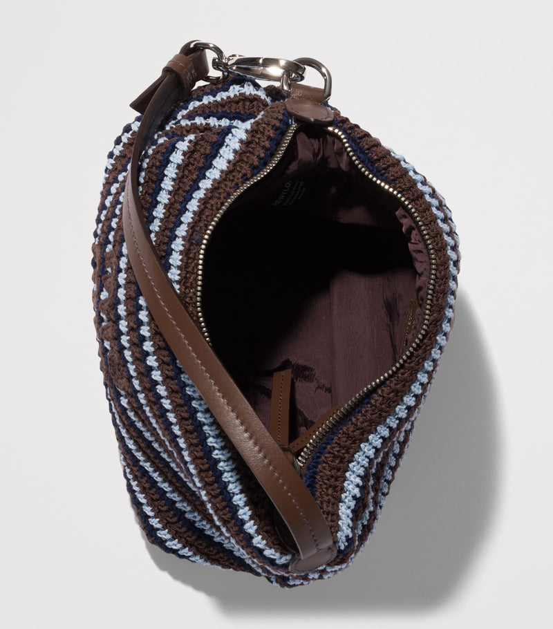Miu Miu crochet stripe shoulder bag (British brand)