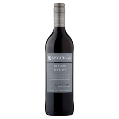 ASDA McGuigan Classic Merlot Australian Red Wine 75cl- Buy online at McGrocer