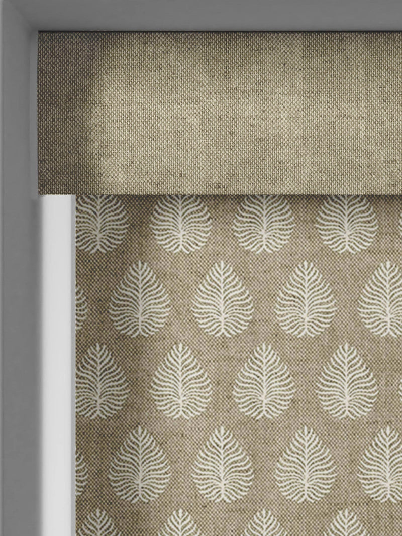 Emily Bond Natural Jaipur roller blinds, imported from the UK