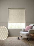 Emily Bond Natural Jaipur roller blinds, imported from the UK