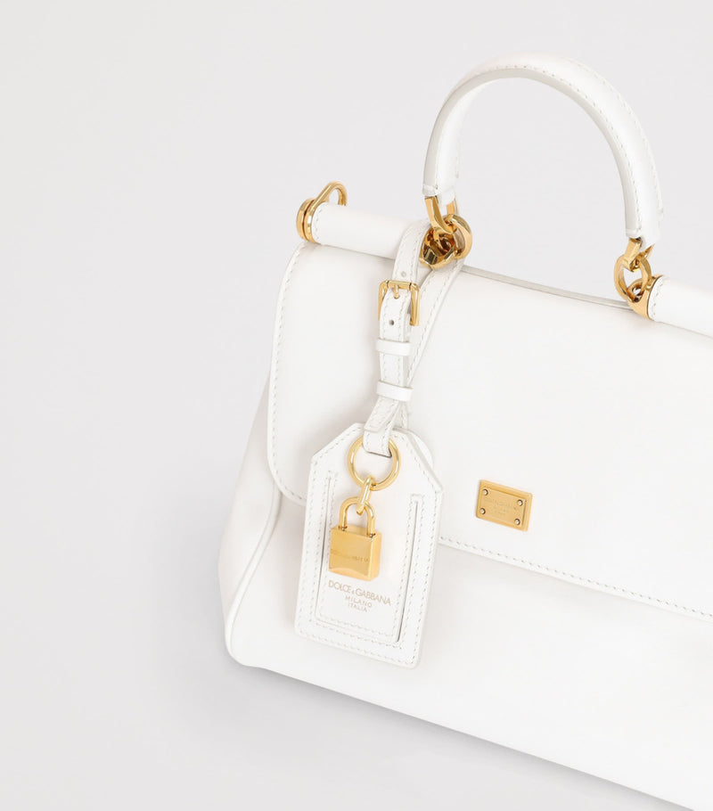 Dolce&Gabbana My Sicily top-handle bag in plongé calfskin, imported from the UK