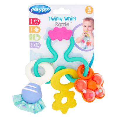 Playgro Twirly Whirl Rattle 3m+, imported from the UK