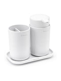 Brabantia white bathroom organiser set of 3 - British product