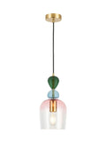 BHS brass Vietri glass pendant ceiling light, UK version