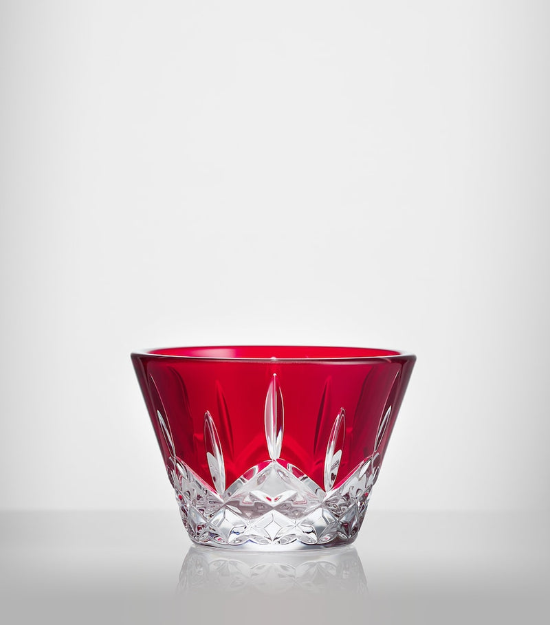 Waterford Lismore Red Crystal Votive Holder, 6cm x 9.5cm (British brand)