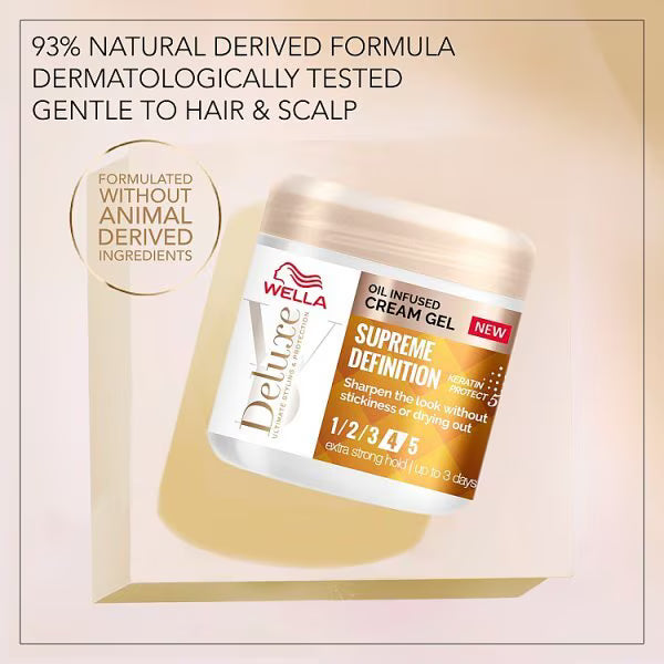 Wella Deluxe Supreme Definition Cream Gel 150ml (British brand)