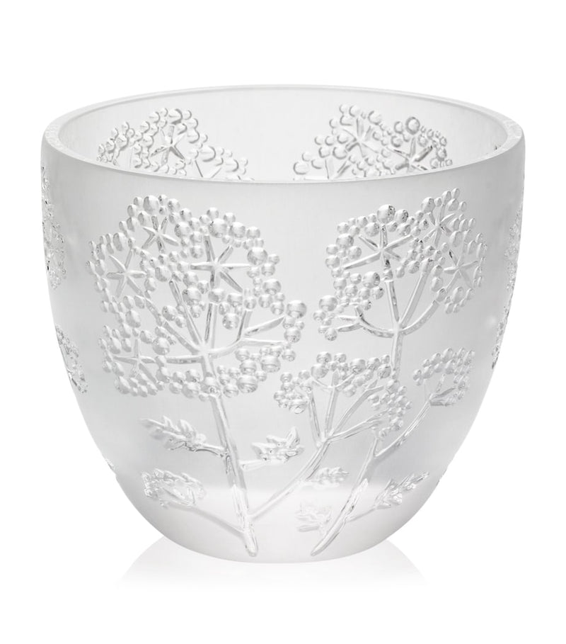 Lalique crystal Ombelles votive vase 8cm, UK version
