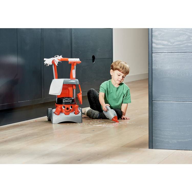 Casdon Deluxe Henry cleaning trolley toy set - British product