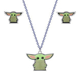Argos Disney Star Wars Baby Yoda Mandalorian Pendant and Studs Set- Buy online at McGrocer