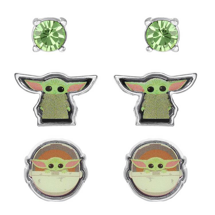 Disney Baby Yoda earring set 3 pairs, UK version