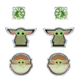 Disney Baby Yoda earring set 3 pairs, UK version
