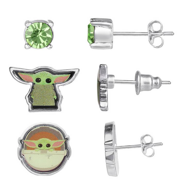 Disney Baby Yoda earring set 3 pairs, UK version