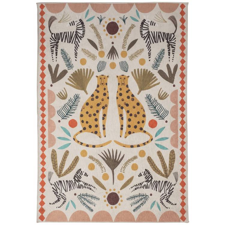 Habitat animal print natural rug 120x170cm, imported from the UK