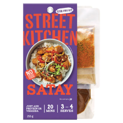 Street Kitchen Malaysian Peanut Satay stir-fry sauce 255g (British brand)