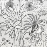 Habitat jungle cotton pillowcase pair white black (British brand)