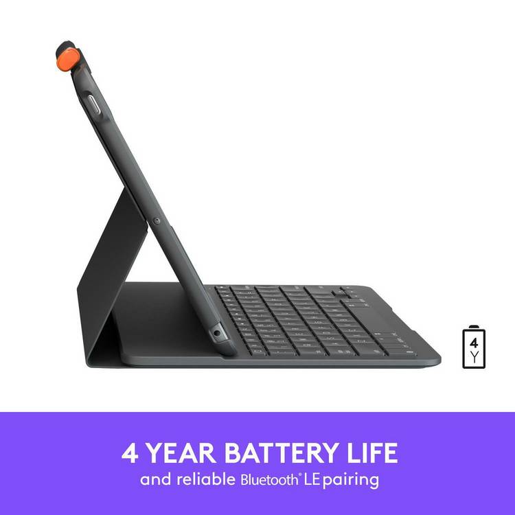 Logitech Slim Folio iPad keyboard case 7th gen - British product