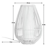 Argos Home natural rattan Sirit table lamp, imported from the UK