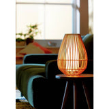 Argos Home natural rattan Sirit table lamp, imported from the UK