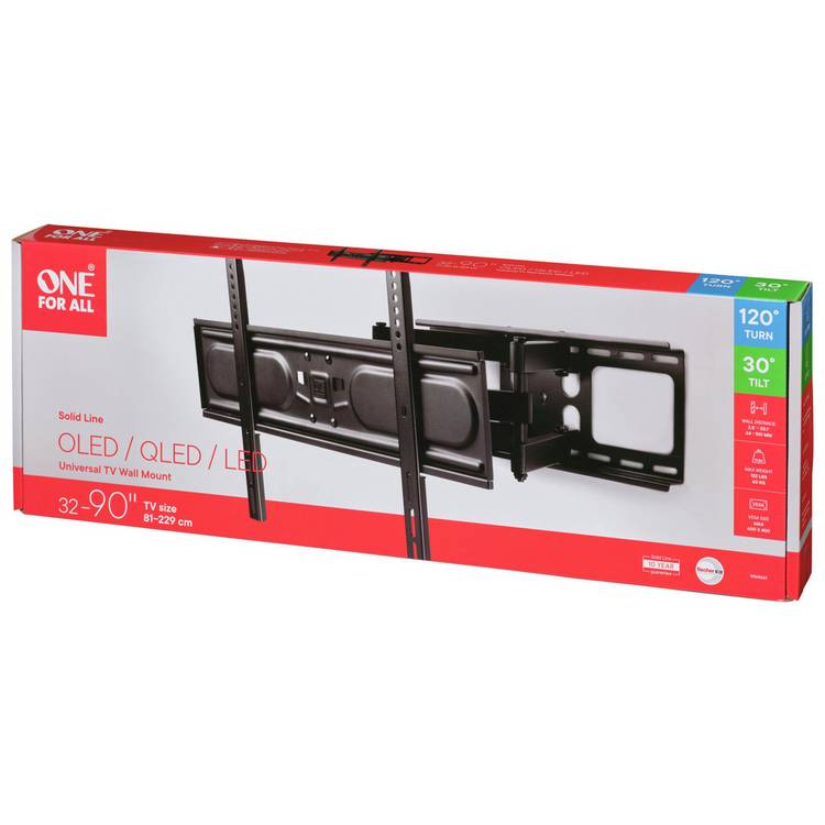 One For All TV wall bracket tilt and swivel 32-90in (British brand)
