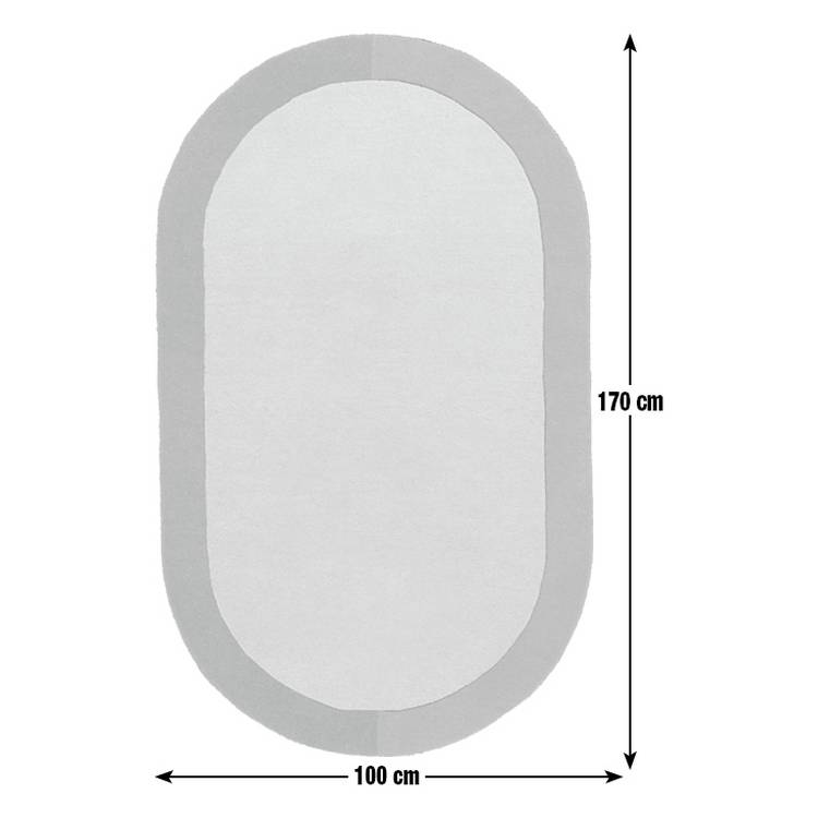 Habitat wool rug two-tone border 100x170cm, UK version