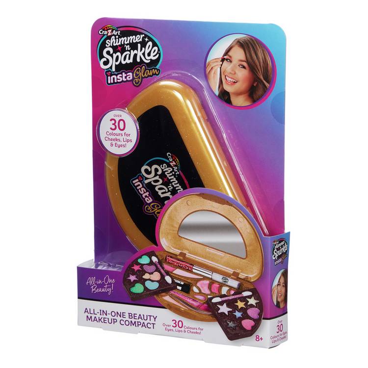 Shimmer and Sparkle all-in-one beauty compact (British brand)