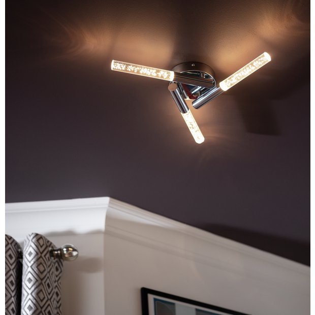 Argos Home Bubble 3 light flush ceiling light, imported from the UK