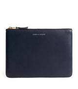 Harrods Comme des Garçons Leather Zipped Pouch Wallet 16cm x 21.5cm- Buy online at McGrocer