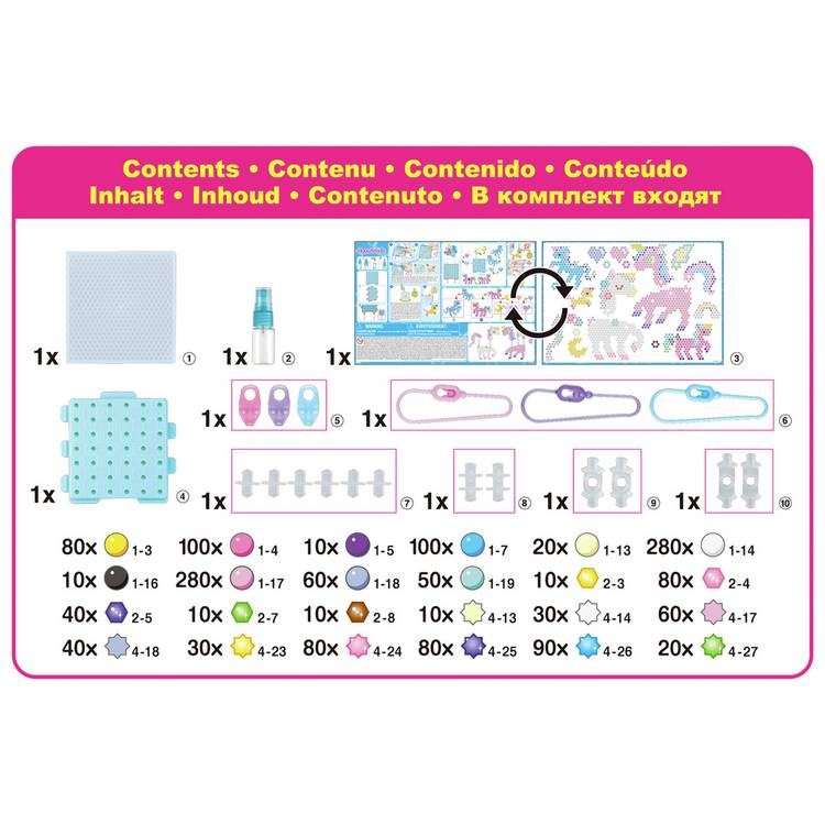 Aquabeads Mystic Unicorn bead craft set, UK version