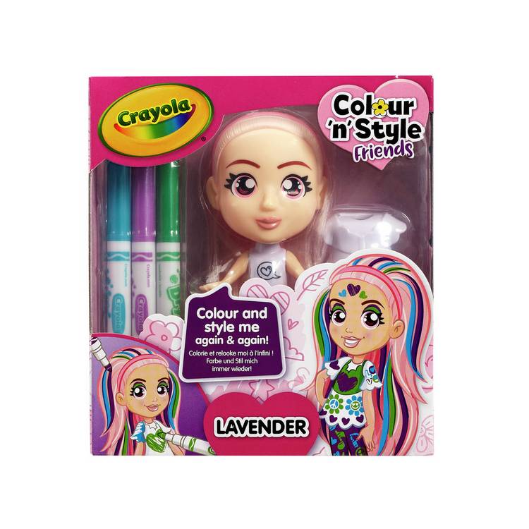 Crayola Colour 'n' Style Friends doll, UK version