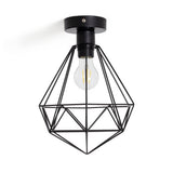 Argos Home flush ceiling light matt black 25cm (British brand)