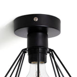 Argos Home flush ceiling light matt black 25cm (British brand)