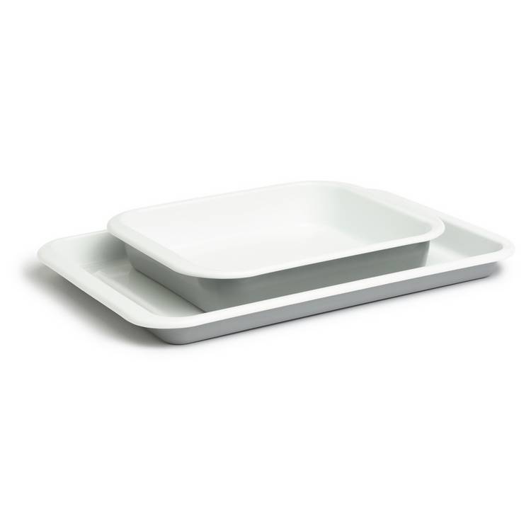 Habitat enamel roaster set of 2, imported from the UK