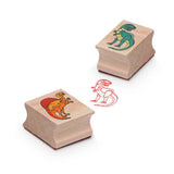 Melissa & Doug dinosaur stamp set with wooden box, British product