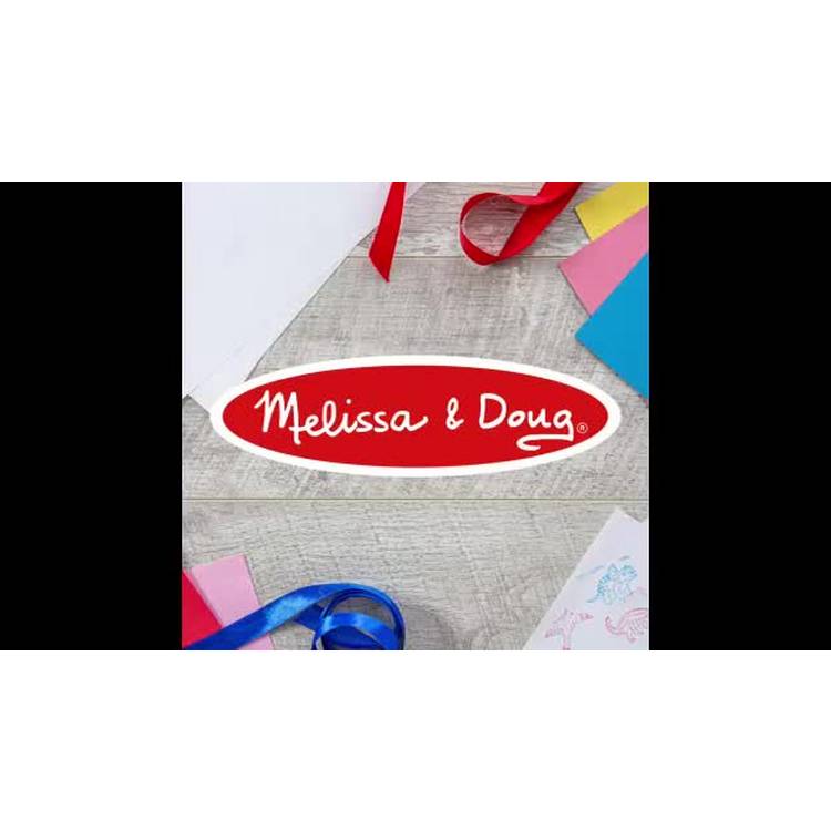 Melissa & Doug dinosaur stamp set with wooden box, British product