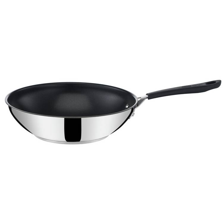 Tefal Jamie Oliver wok 28cm stainless steel (British brand)