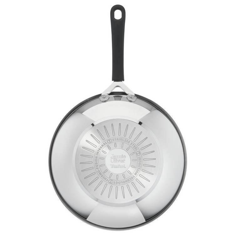 Tefal Jamie Oliver wok 28cm stainless steel (British brand)