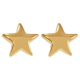 Revere star drop stud earrings 6mm (British brand)
