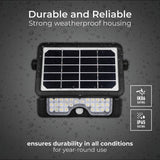Luceco solar PIR outdoor floodlight 5W - British product