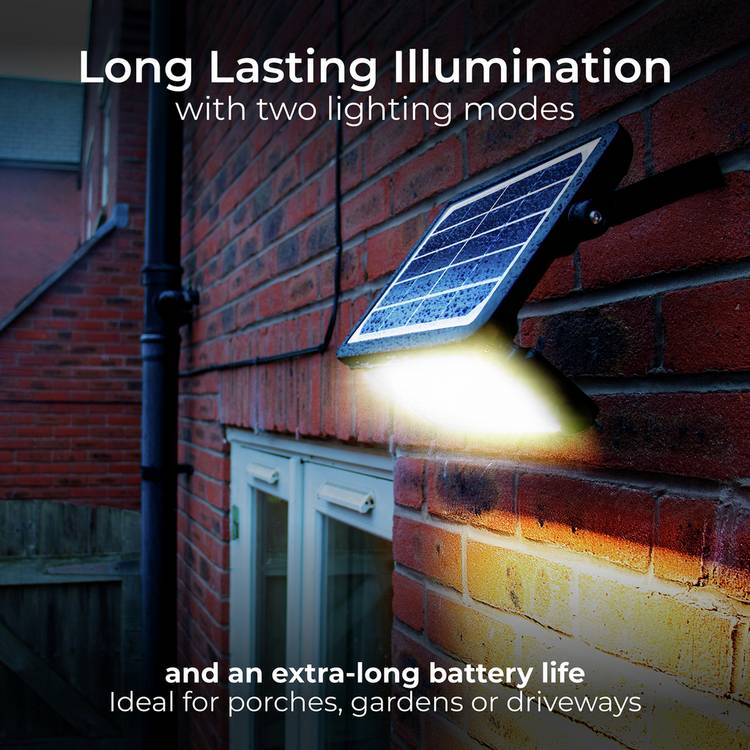 Luceco solar PIR outdoor floodlight 5W - British product