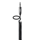 Belkin black coiled AUX cable 1.8m, imported from the UK
