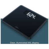 Beurer XL digital bathroom scale black (British brand)