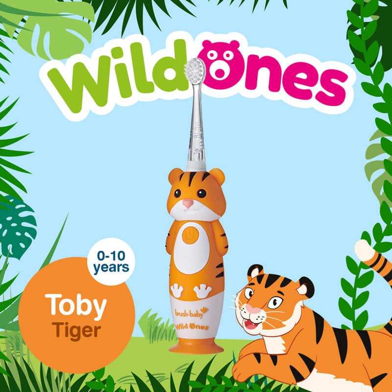 WildOnes tiger rechargeable toothbrush (British brand)