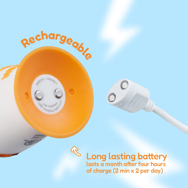 WildOnes tiger rechargeable toothbrush (British brand)