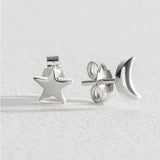 Argos Revere Sterling Silver Moon and Star Stud Earrings- Buy online at McGrocer