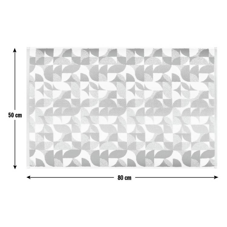Habitat geometric bath mat blue and green 80x50cm, UK version