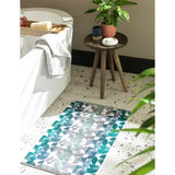 Argos Habitat Geometric Bath Mat - Blue & Green 80cm x 50cm- Buy online at McGrocer