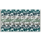 Habitat geometric bath mat blue and green 80x50cm, UK version