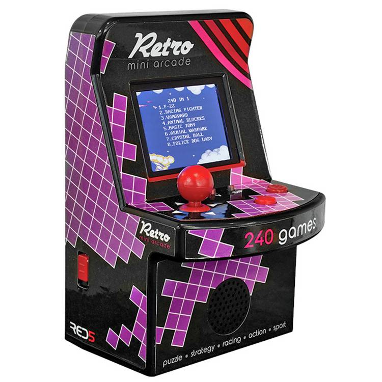 RED5 retro mini arcade machine 240 games - British product