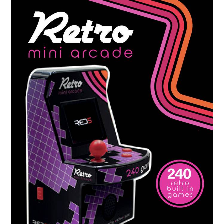 RED5 retro mini arcade machine 240 games - British product